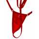 Kadın Kırmızı Askılı Fantezi G String İç Çamaşırı