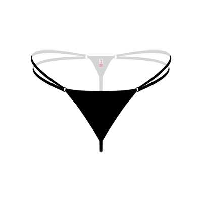 Liona Fantazi İç Giyim Seksi İç Çamaşırı Kadın Siyah Külot