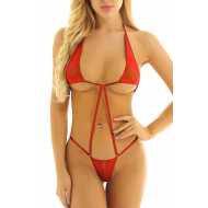 Kadın Kırmızı Fantezi Sütyenli İç Giyim Takımı