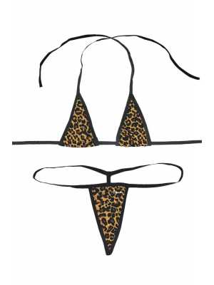 Büyük Beden Leopar Desenli Fantazi Sütyen Külot Takımı Büyük Beden Leopar Desenli Fantazi Sütyen Külot Takımı