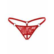 Liona Ağı Açık Dantelli Büyük Beden Fantezi G String