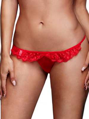 Liona Büyük Beden Dantelli Fantezi İç Giyim G String Külot