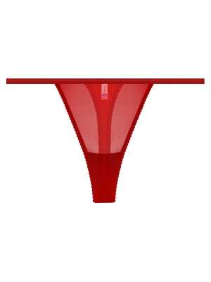 Liona Transparan Kırmızı Kadın Fantezi String Tanga Liona Transparan Kırmızı Kadın Fantezi String Tanga