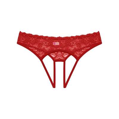 Liona Büyük Beden Özel Bölgesi Açık Kırmızı Fantezi Külot