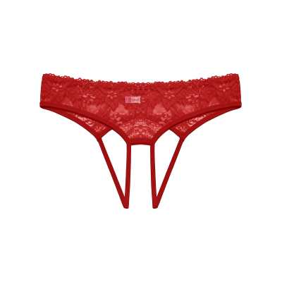 Liona Büyük Beden Özel Bölgesi Açık Kırmızı Fantezi Külot