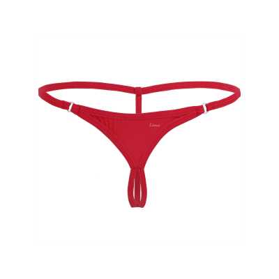 Liona Halkalı Mini Büyük Beden Kırmızı Fantazi G String Liona Halkalı Mini Büyük Beden Kırmızı Fantazi G String