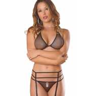 Liona Tül Büyük Beden Jartiyer Takım