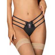 Liona Yanları Lastikli Siyah Kadın Fantezi G String
