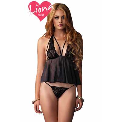 Liona Büzgülü Büyük Beden Fantazi Gecelik