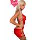 Liona Kırmızı Bayan Seksi Gecelik