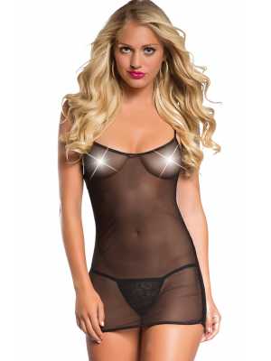 Liona Tül Kadın Seksi Gecelik