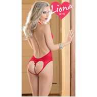 Liona Kırmızı Seksi Kostüm