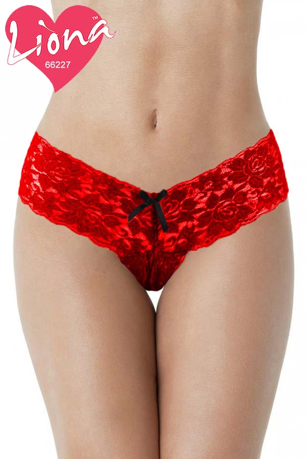 Dantelli Kadın Kırmızı  Külot 66227KRM
