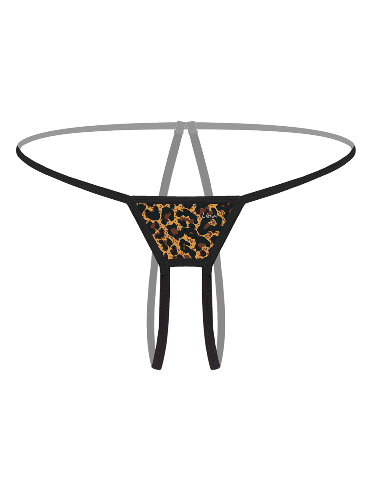 Ağı Açık Büyük Beden Leopar Desenli  G String B-66262LEO Ağı Açık Büyük Beden Leopar Desenli  G String B-66262LEO