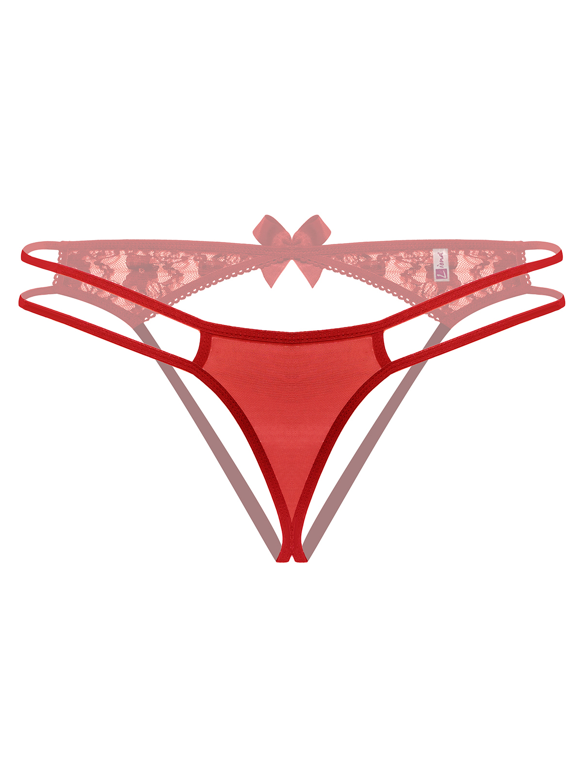 Arkası Açık Büyük Beden  Bato Külot Tanga B-66298KRM